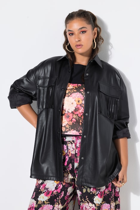 852492 - Chemise en similicuir