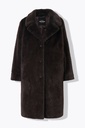 852605 - Manteau en fausse peau lainée
