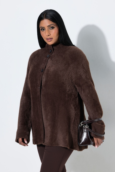852734 - Cardigan en maille duveteuse