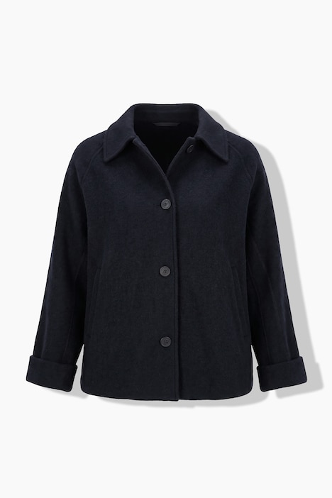 853432 - Veste en laine bouillie