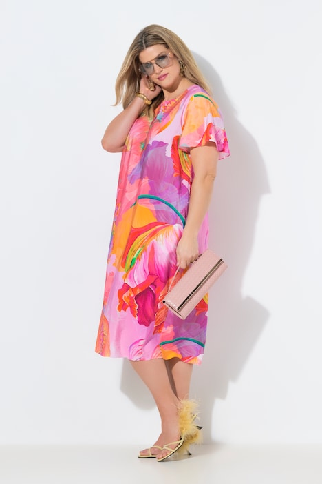 [849041809-52+] 849041 - Robe midi (lilas clair, 52/54)