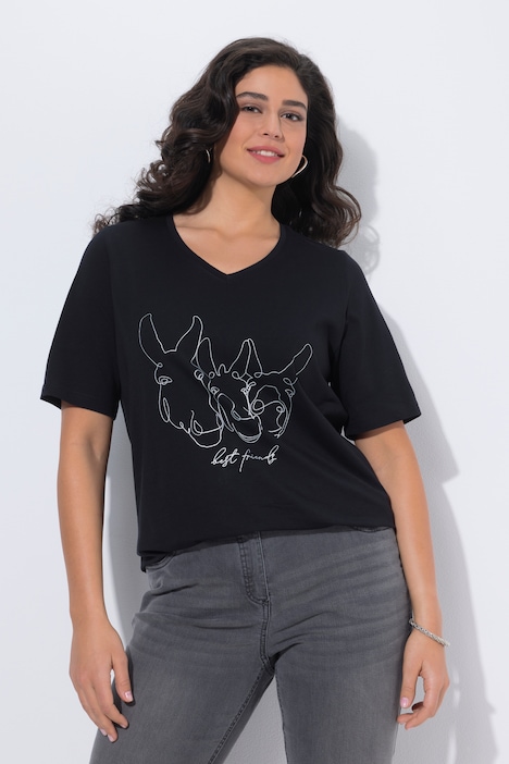 [849558100-44+] 849558 - T-shirt (noir, 44/46)