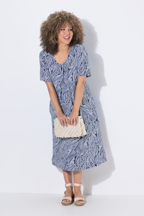 [850344740-44+] 850344 - Robe en jersey (bleu encre, 44/46)