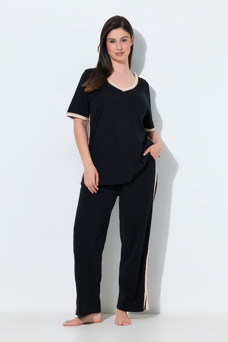 [851245100-44+] 851245 - Pyjama (noir, 44/46)