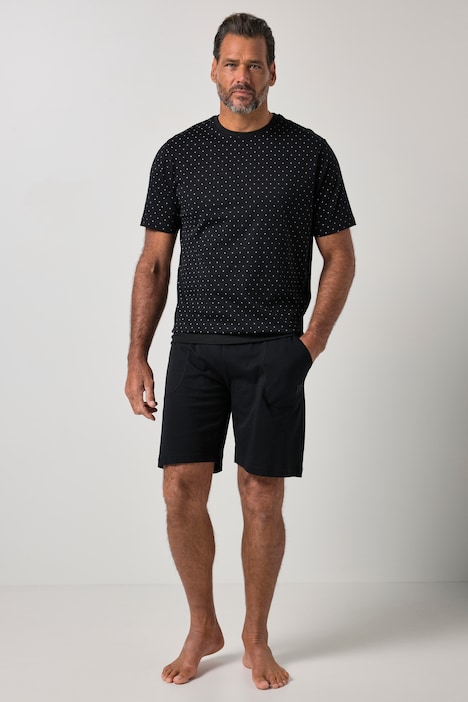 [837696100-3XL] 837696 - Pyjama coupe ventre confort (noir, 3XL)