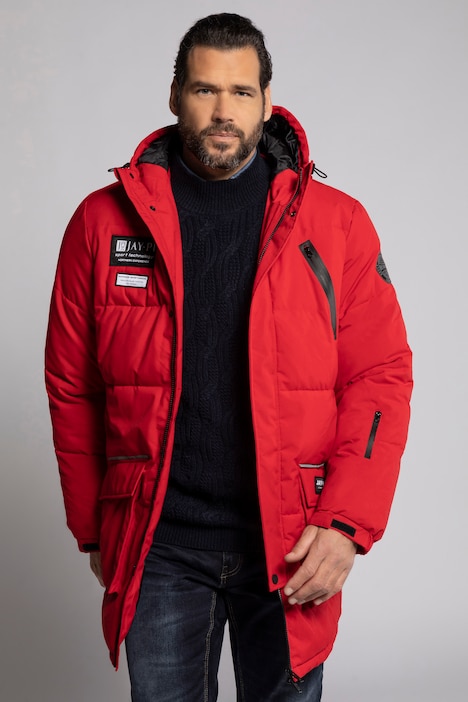 748520 - Parka technique à capuche, modèle coupe-vent et déperlant, rembourrage en duvet technique