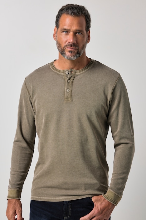 851077 - T-shirt Henley à manches longues