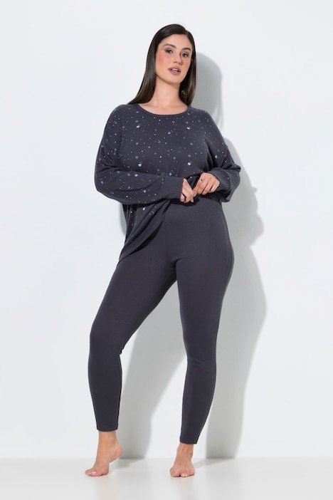 810335 - Legging loungewear, rayures latérales, ceinture élastique
