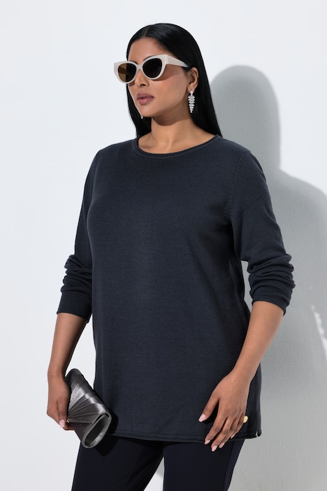 853476 - Pull en soie et laine mérinos