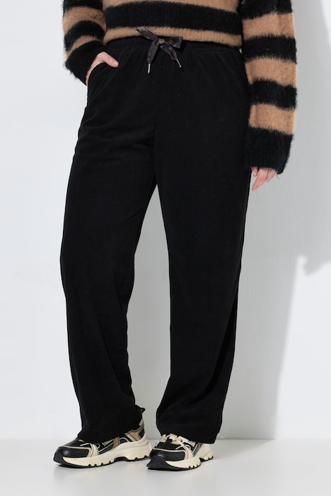 854557 - Pantalon Rose en jersey de velours côtelé