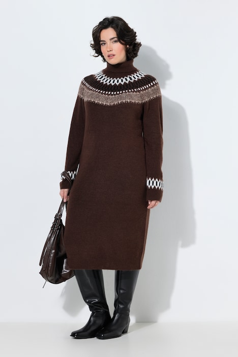 832670 - Robe en maille à motif norvégien