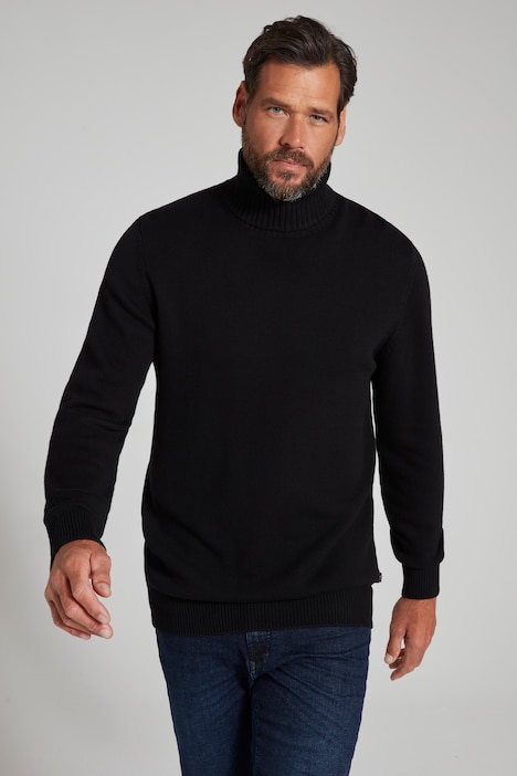 [796357130-L] 796357 - Pull à col roulé ,en maille (noir, L)