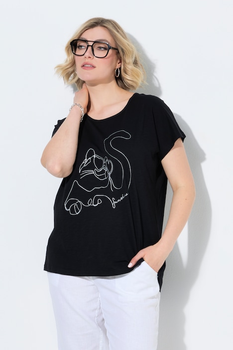 [831850100-44+] 831850 - T-shirt (noir, 44/46)