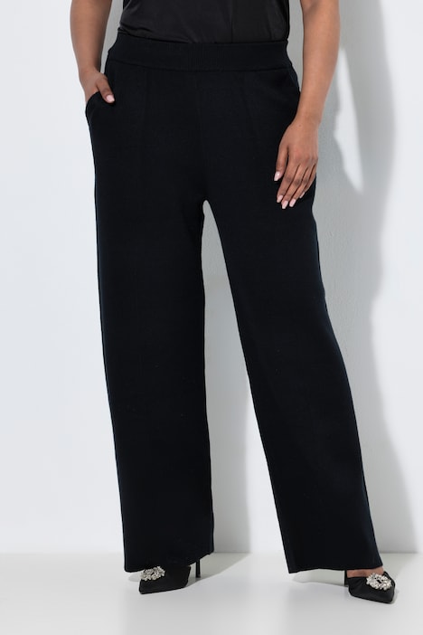[843150100-44+] 843150 - Pantalon en maille (noir, 44/46)