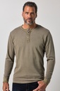 851077 - T-shirt Henley à manches longues