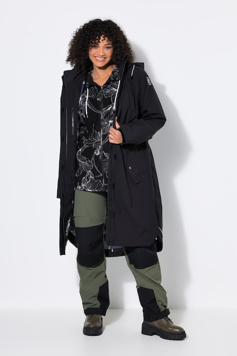 [852901100-44+] 852901 - Veste technique longue (noir, 44/46)
