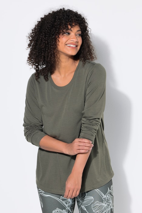 [855191200-44+] 855191 - T-shirt technique (gris olive, 44/46)